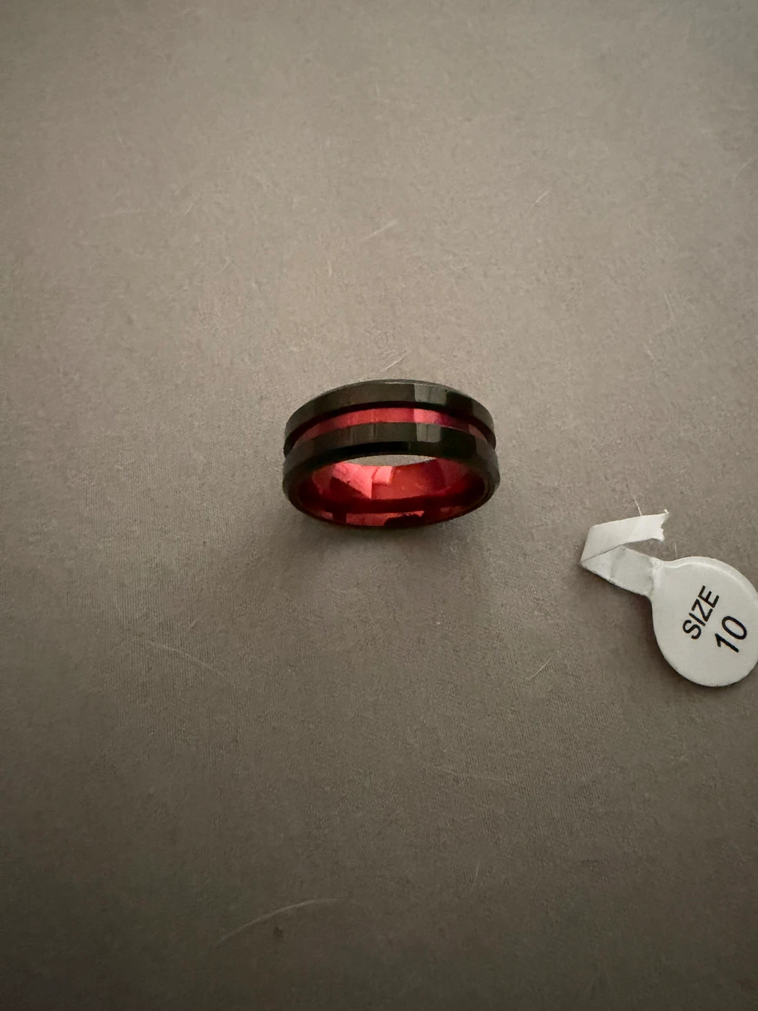 Men's Stainless Steel Ring - Size 10