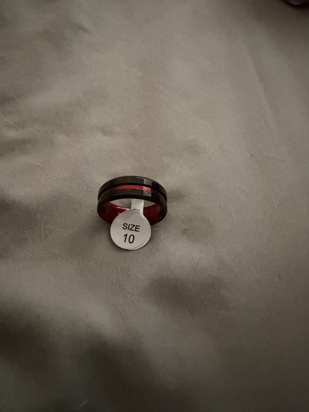 Men's Stainless Steel Ring - Size 10 - photo 3