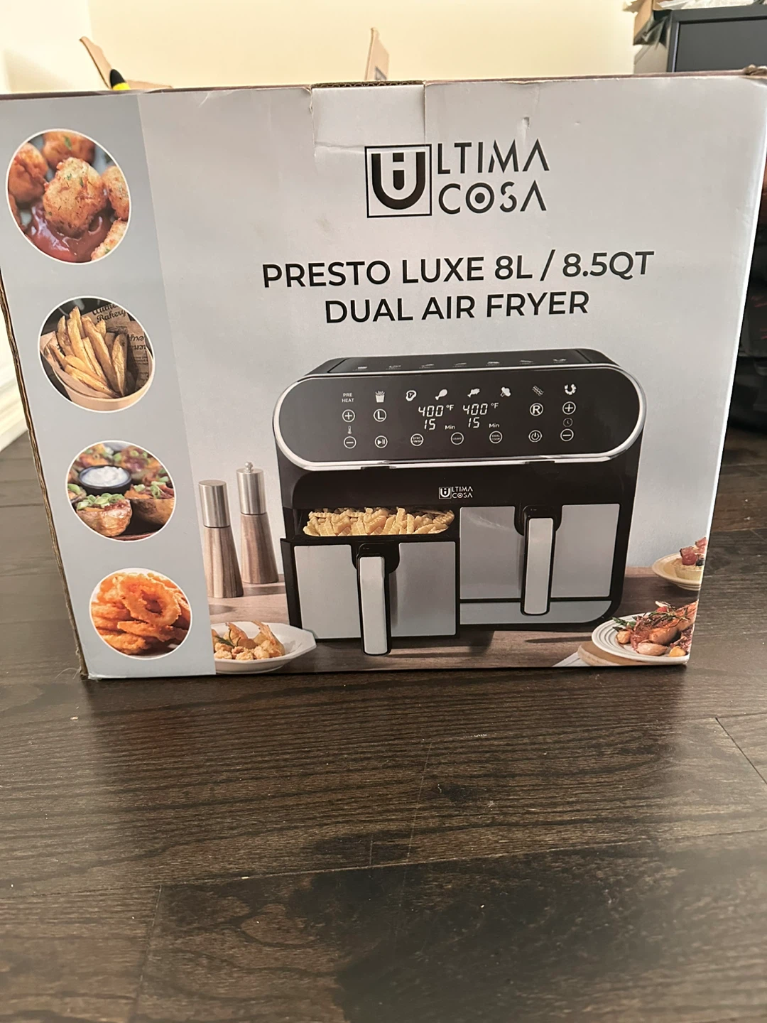 Brand new Ultima Cosa Presto Luxe 8L Dual Air Fryer