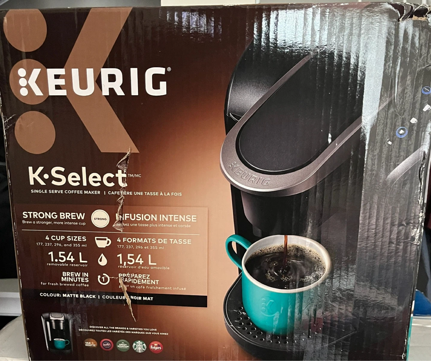 Keurig K-Select Single Serve Coffee Maker - Matte Black