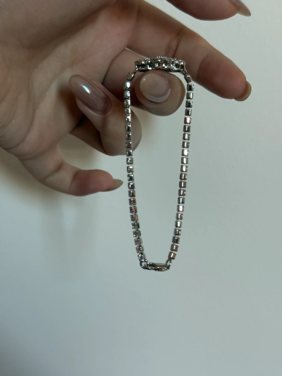 Silver Tone Crystal Tennis Bracelet - photo 3