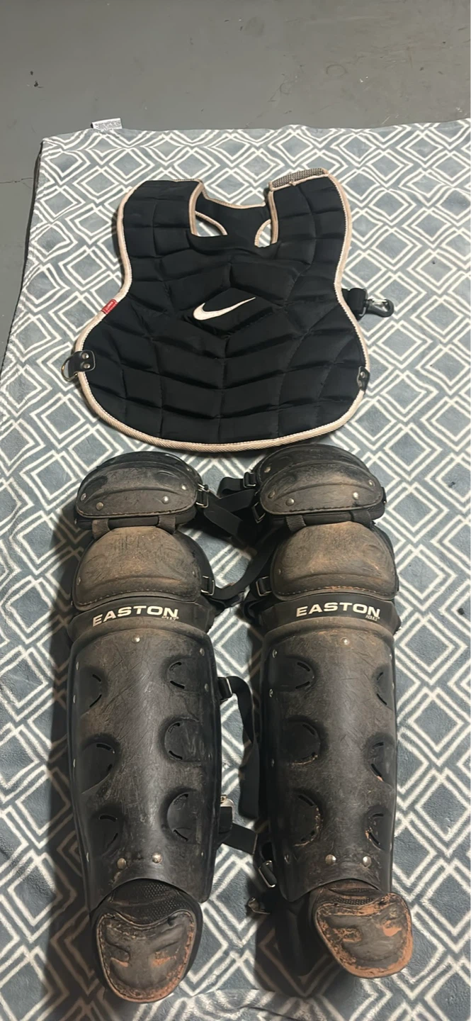 Nike Catcher's Chest Protector & Easton Leg Guards
