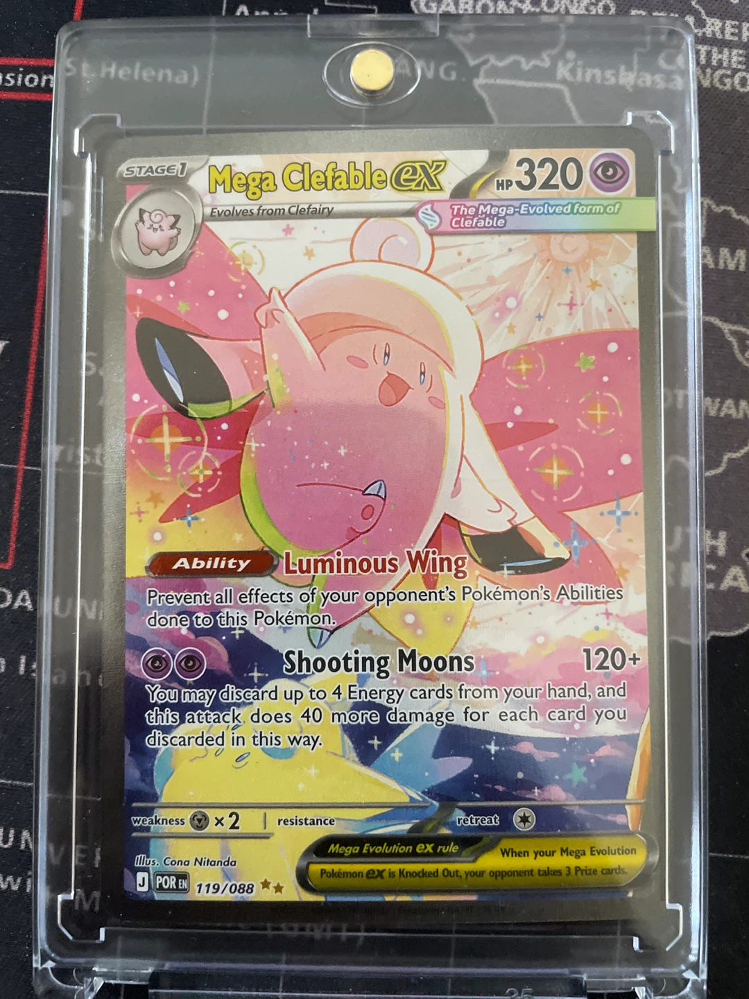 Pokemon TCG Mega Clefable EX Card