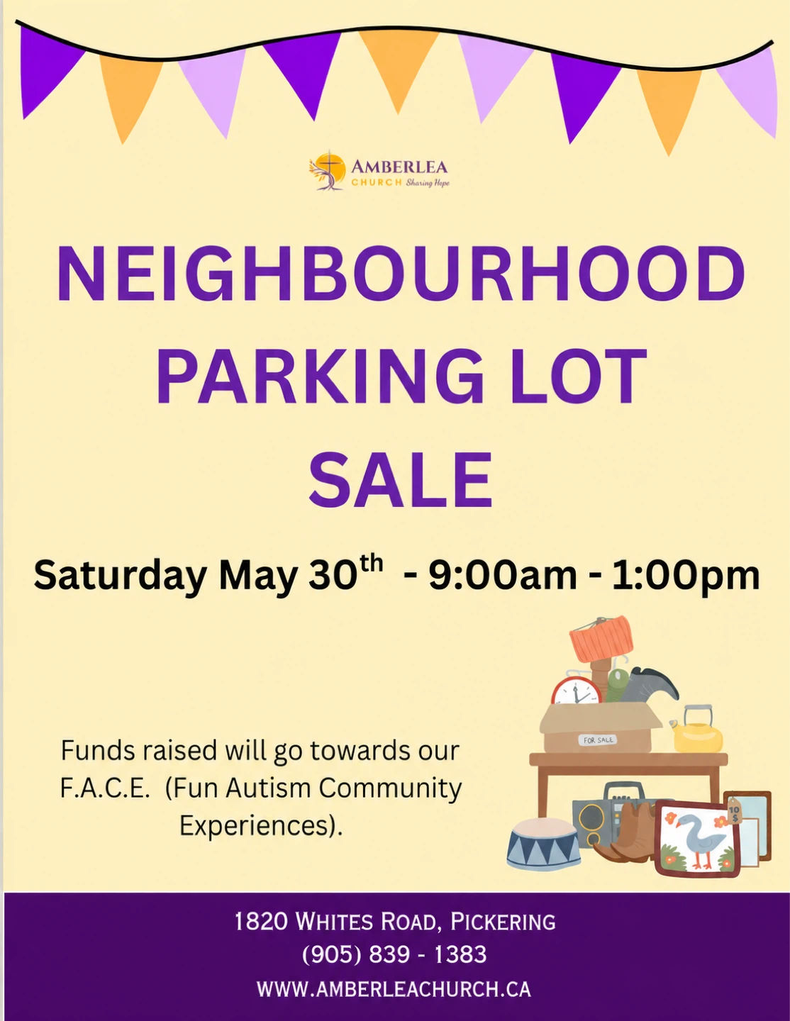 Neighbourhood Parking Lot Sale