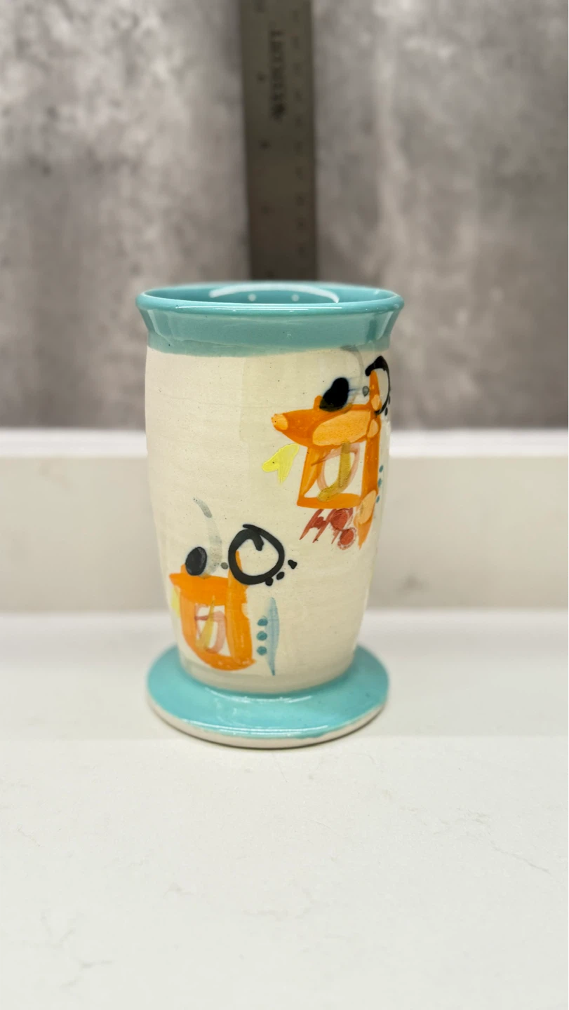 Hand-painted Ceramic Tumbler