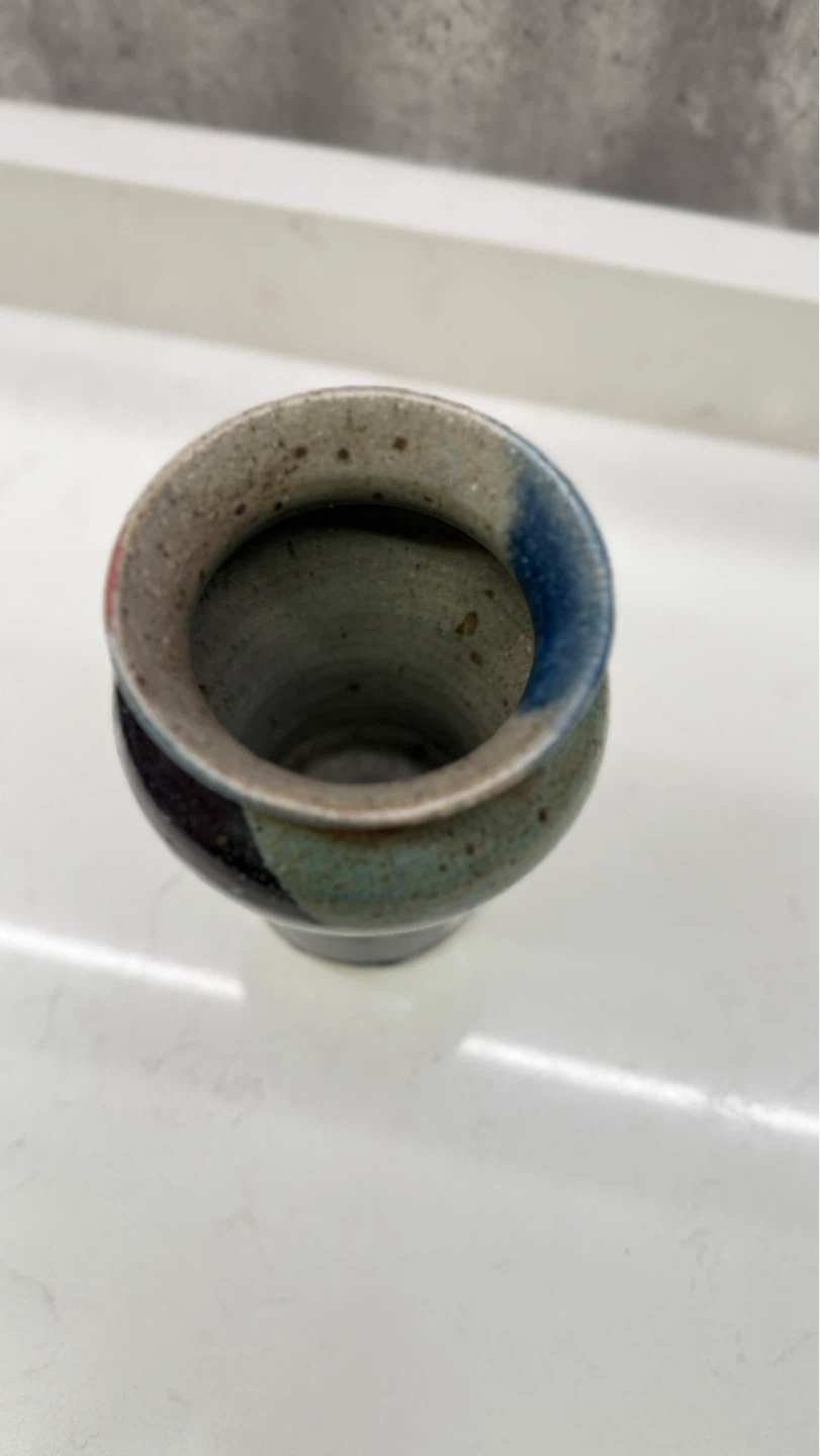 Handmade Ceramic Vase 4”D - photo 3