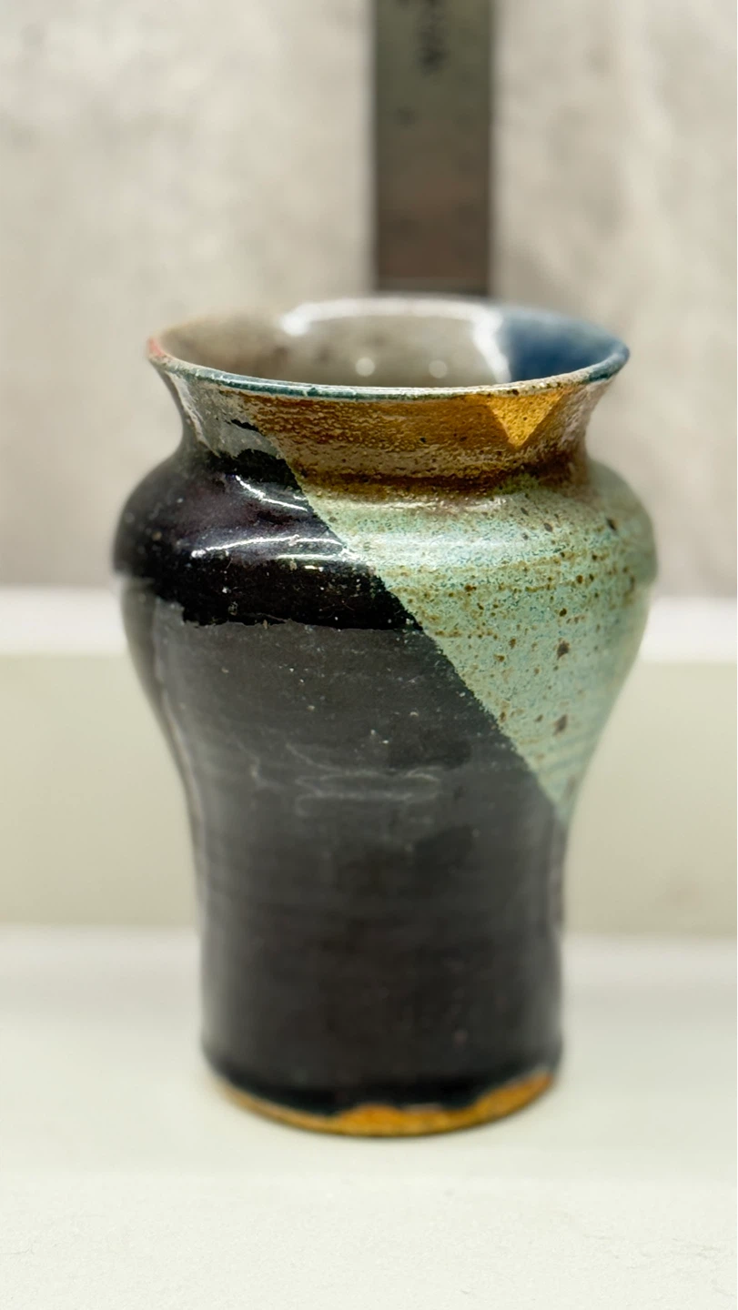 Handmade Ceramic Vase 4”D - photo 2