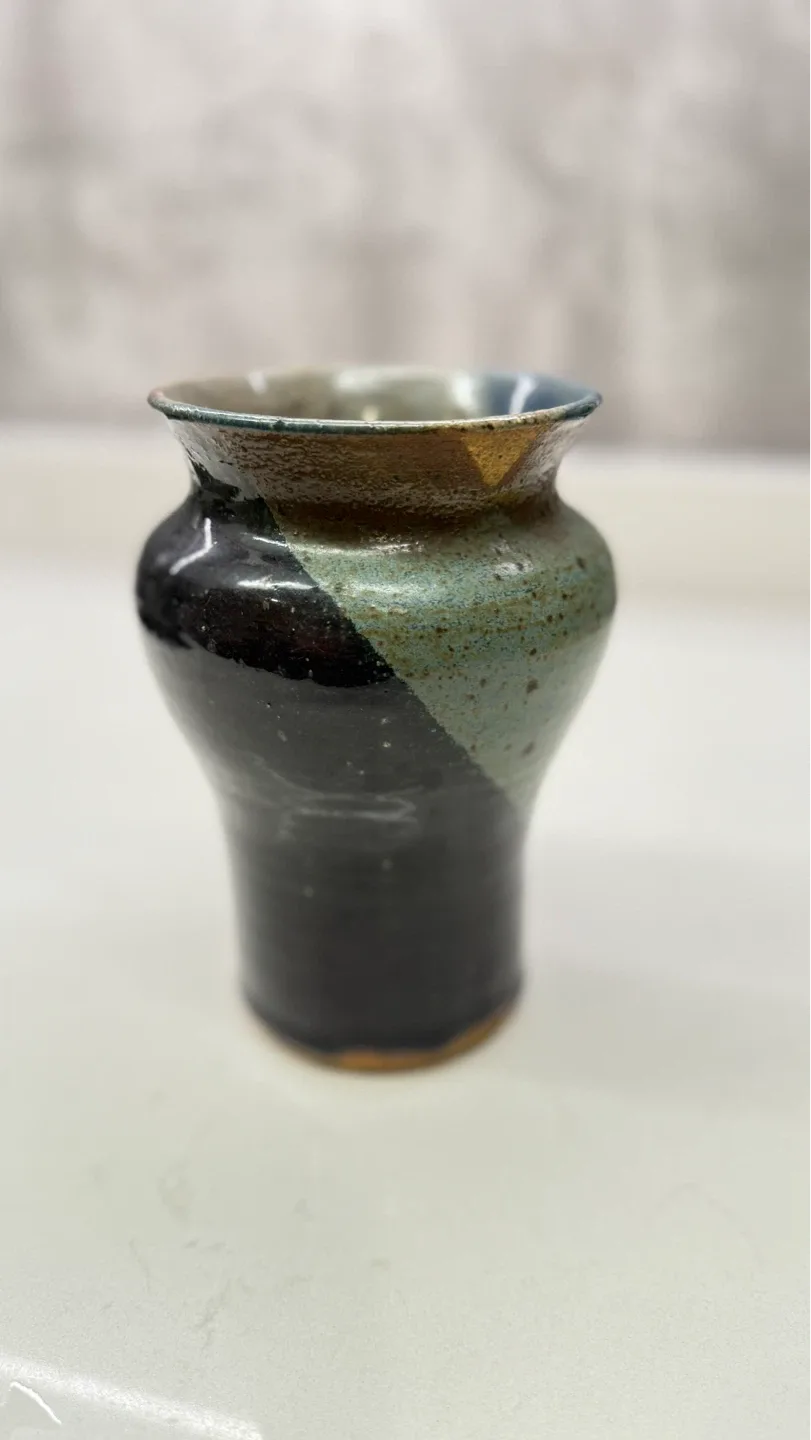 Handmade Ceramic Vase 4”D - photo 5