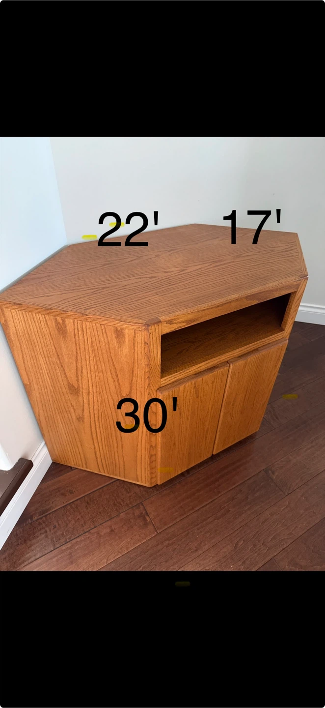 Oak Wood Bookshelf / Storage Unit