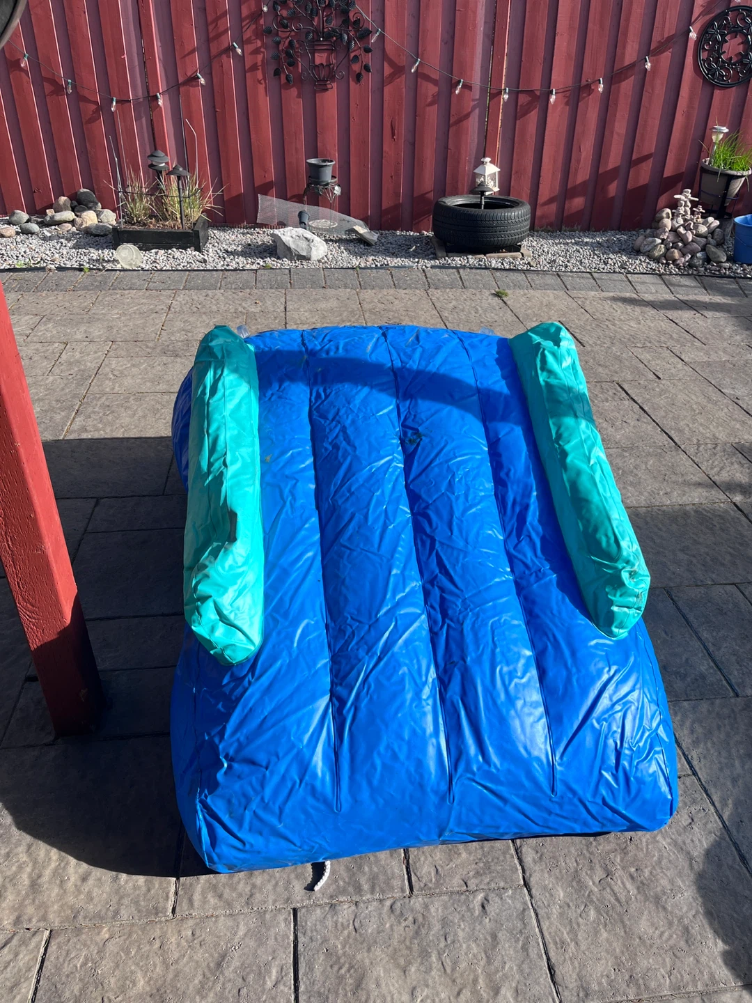 Blue Inflatable kiddie pool with fish design - photo 4