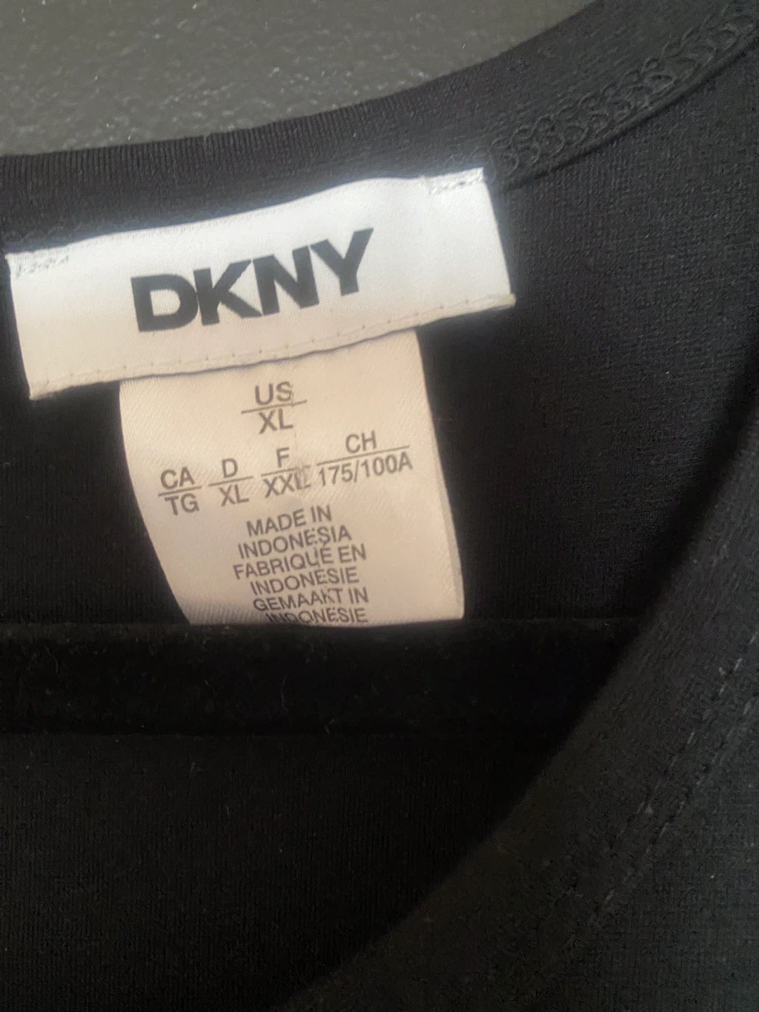 DKNY Black & Leopard Print Dress size XL - photo 2