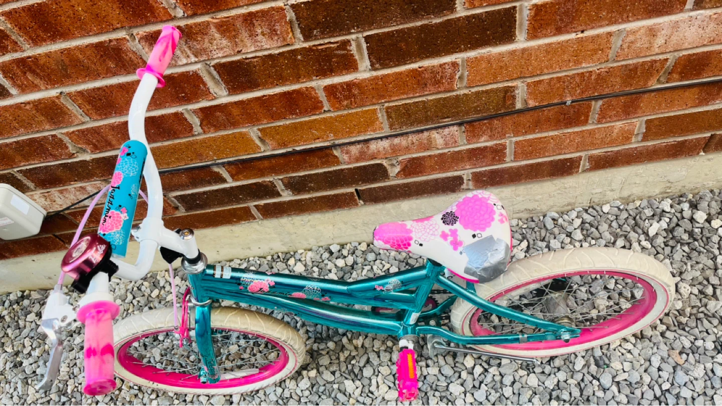 Kids Teal and Pink Bicycle - photo 2