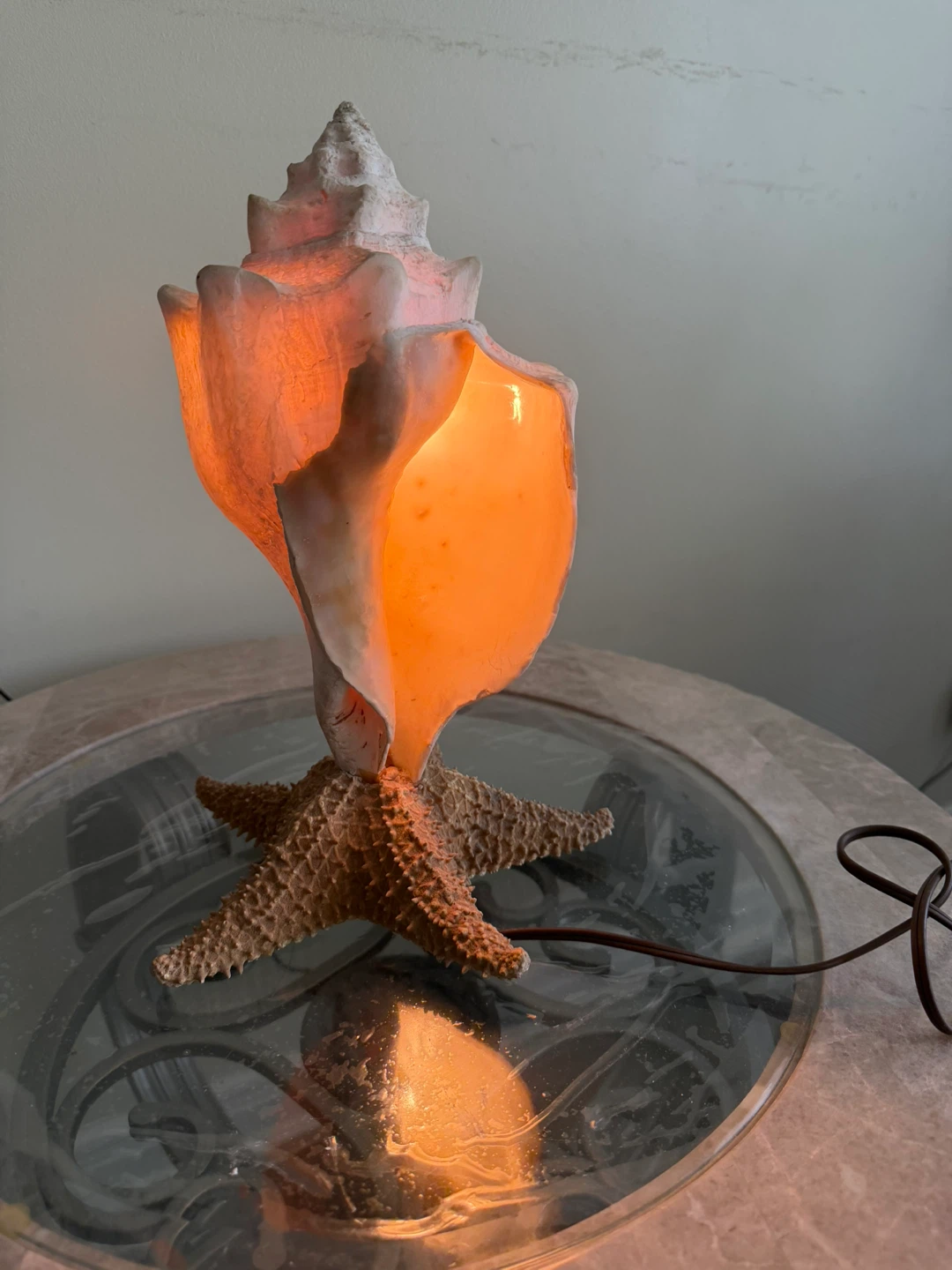 Seashell and Starfish Lamp