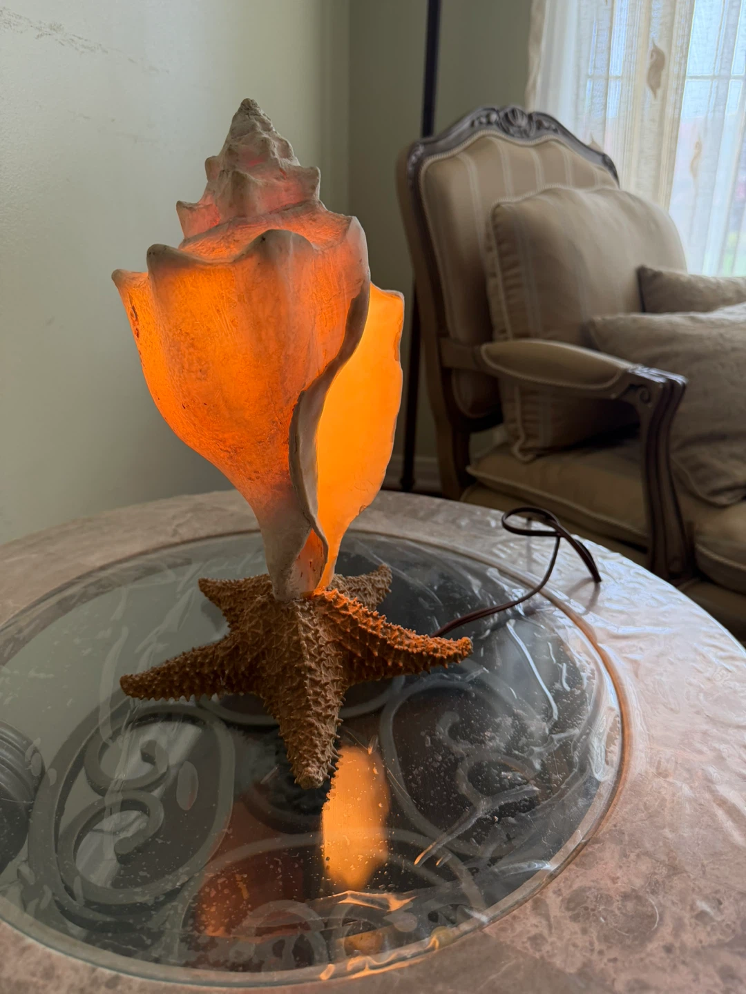 Seashell and Starfish Lamp - photo 2