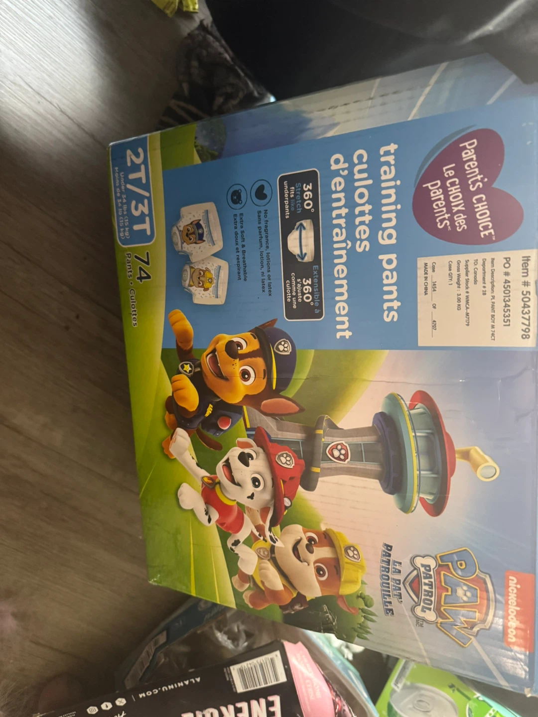 Parent's Choice Paw Patrol Training Pants 74 Count - photo 3
