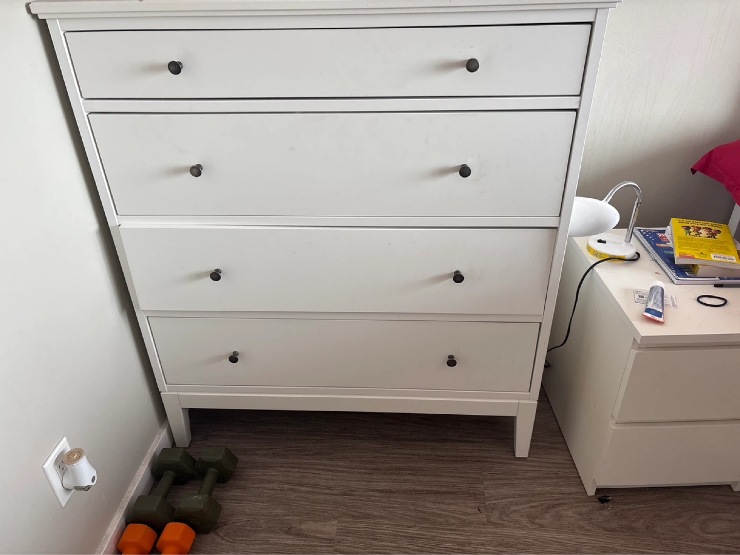 White 4-Drawer Dresser