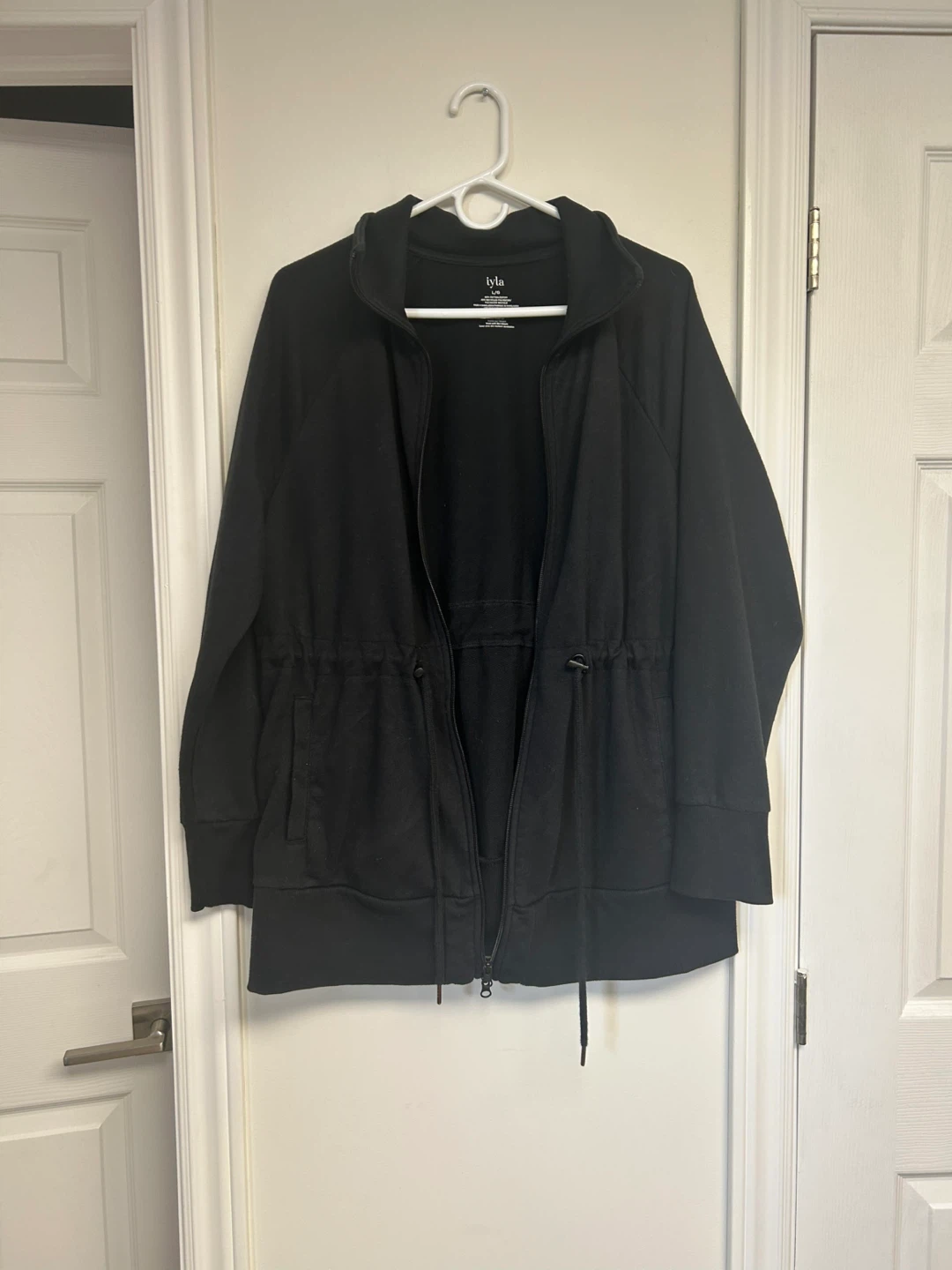 Iyla Black Zip-Up Jacket - Size L/G - photo 4