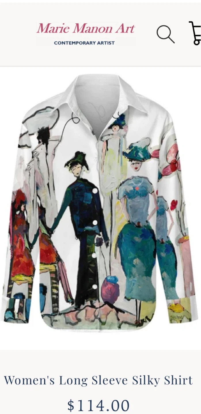 Fashion Art Women's Silky Shirt - photo 2