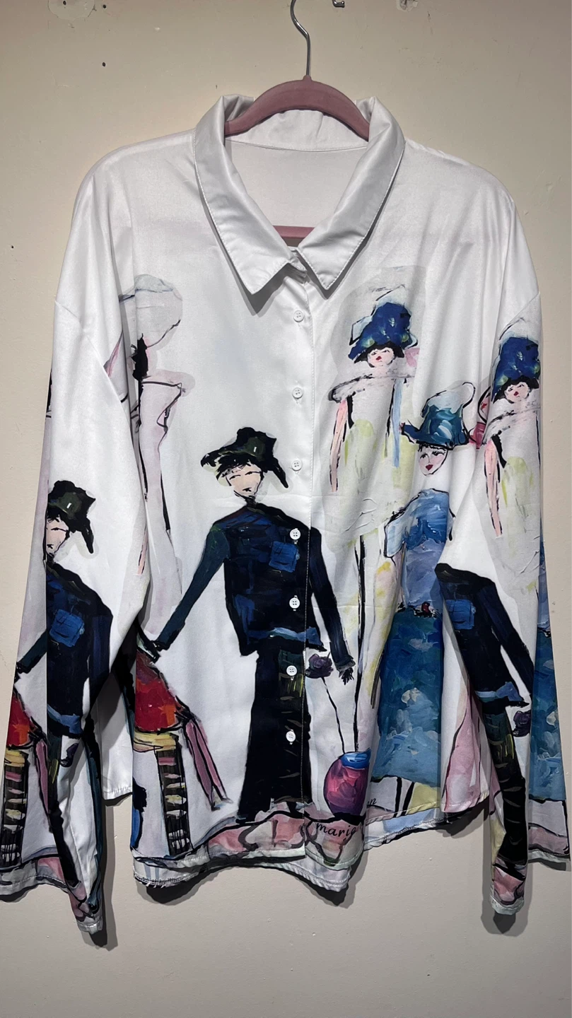 Fashion Art Women's Silky Shirt - photo 3