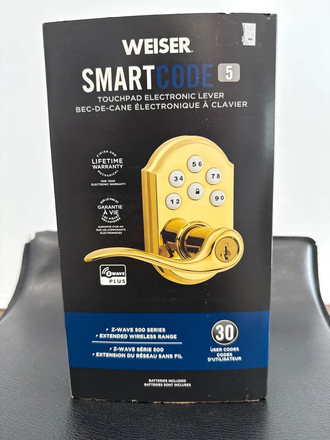 Weiser SmartCode 5 Touchpad Electronic Lever Lock