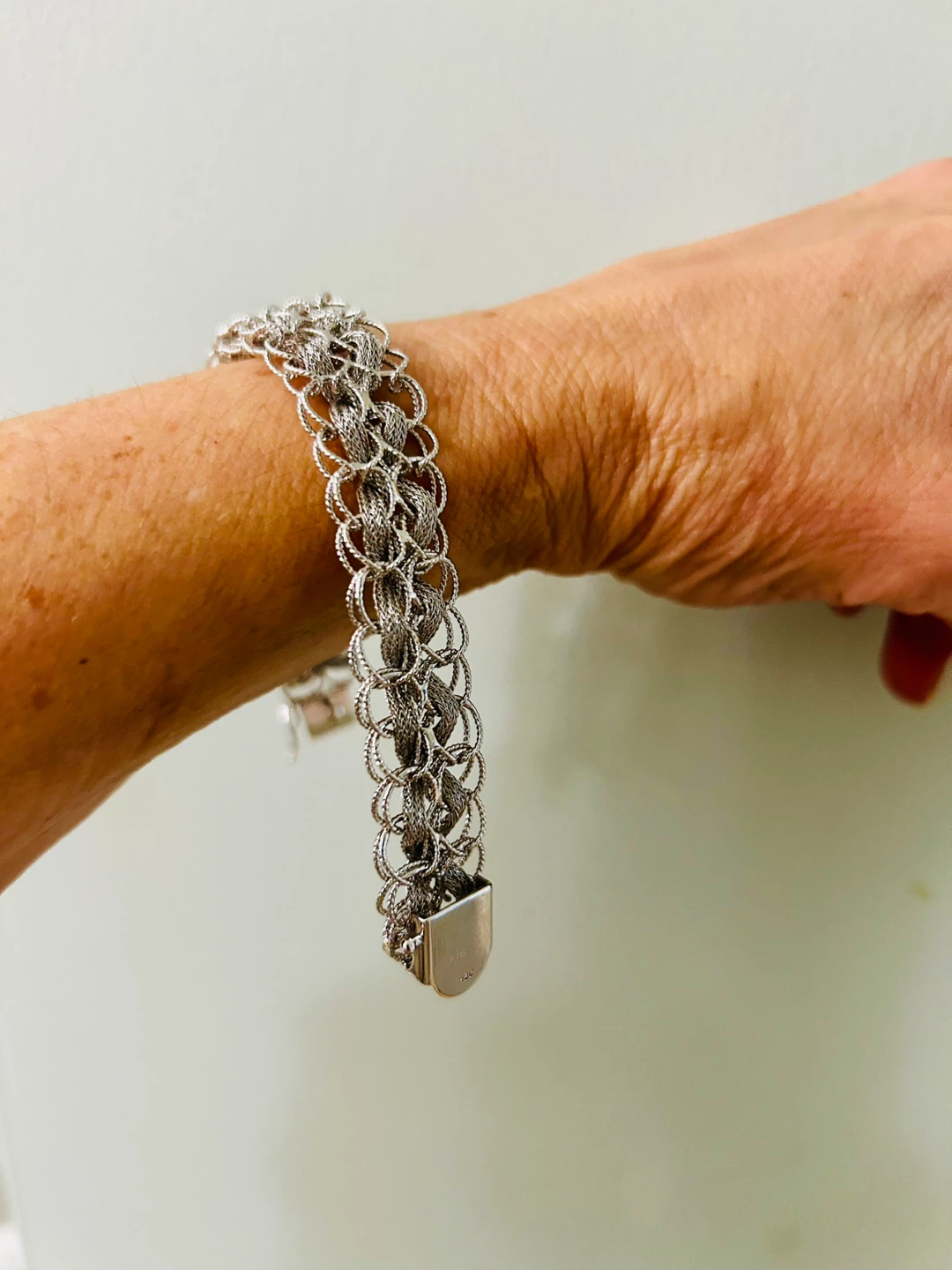 Silver Tone Filigree Bracelet