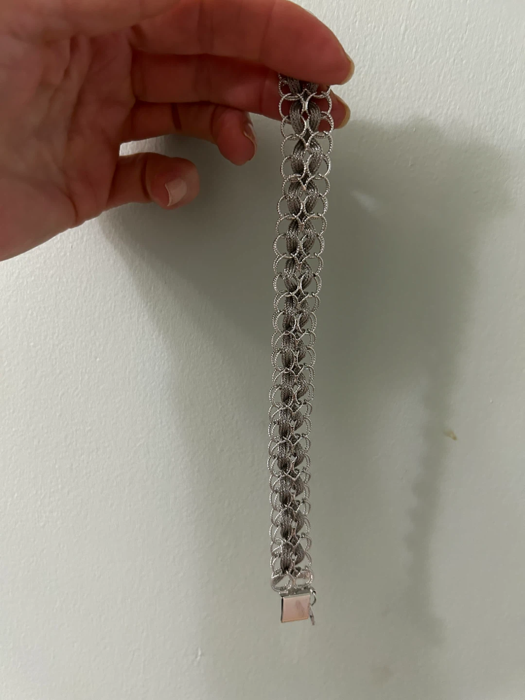Silver Tone Filigree Bracelet - photo 3
