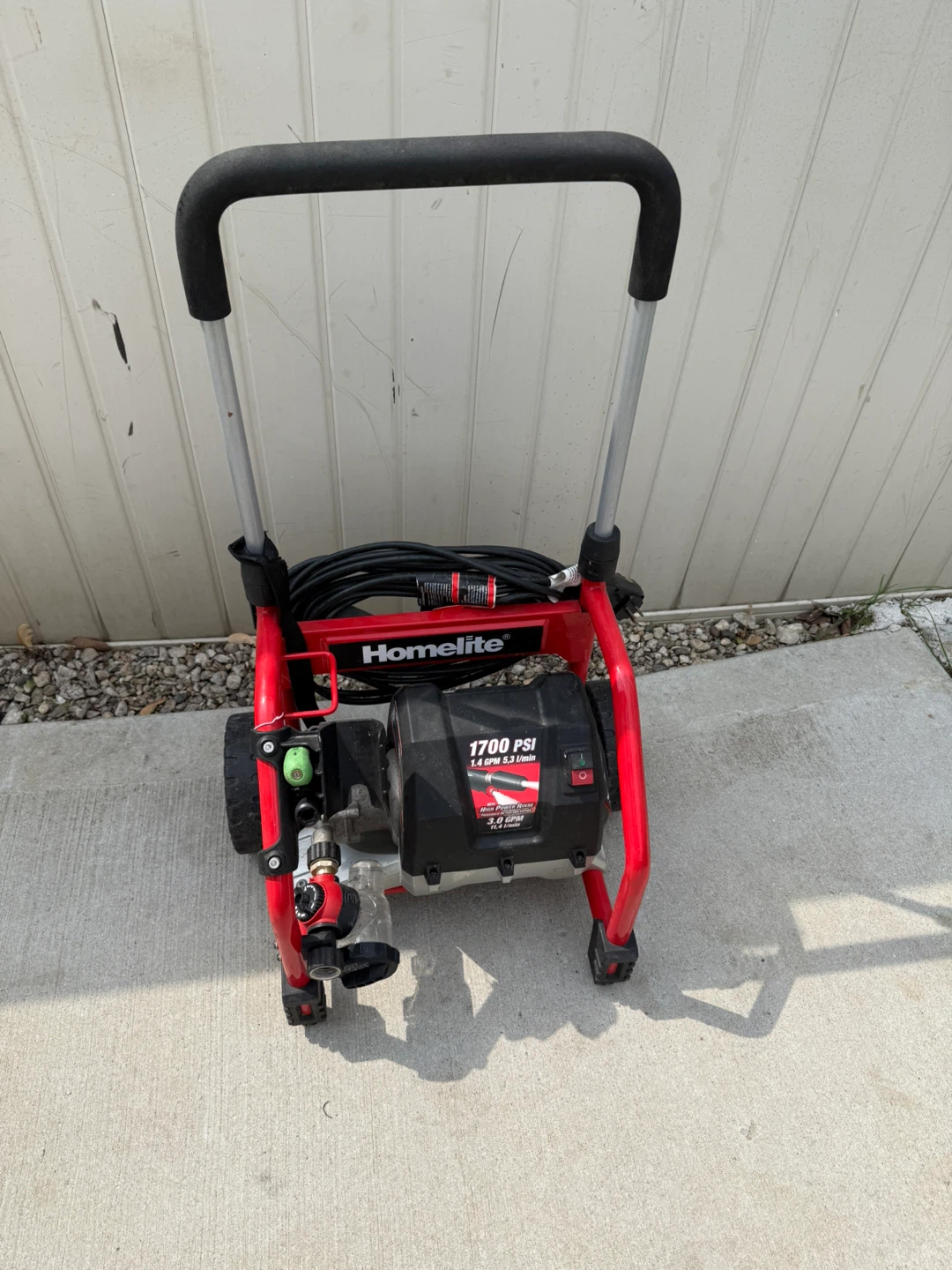 Homelite 1700 PSI Electric Pressure Washer