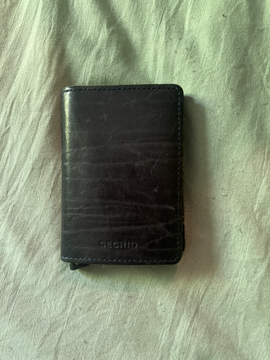 Secrid Card Holder Wallet - Black Leather