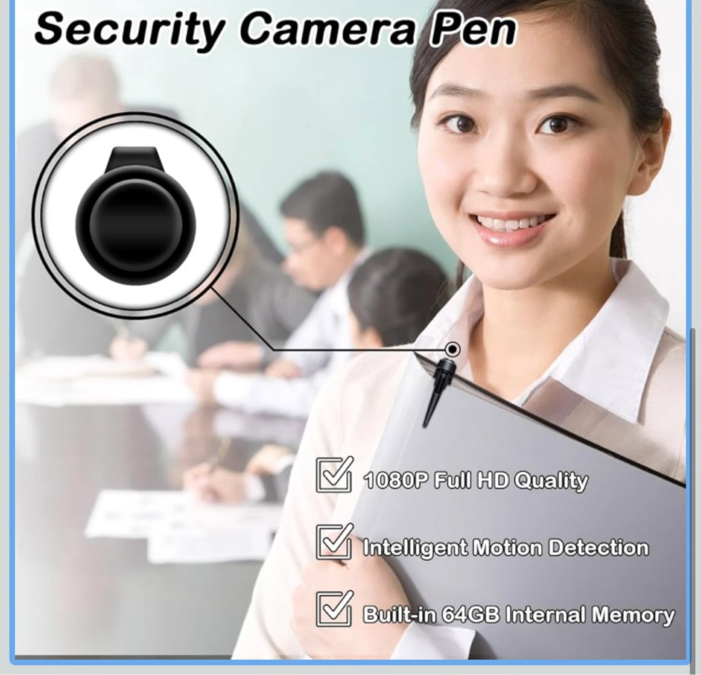 Security Camera Pen - 1080P HD with 64GB Memory - photo 2