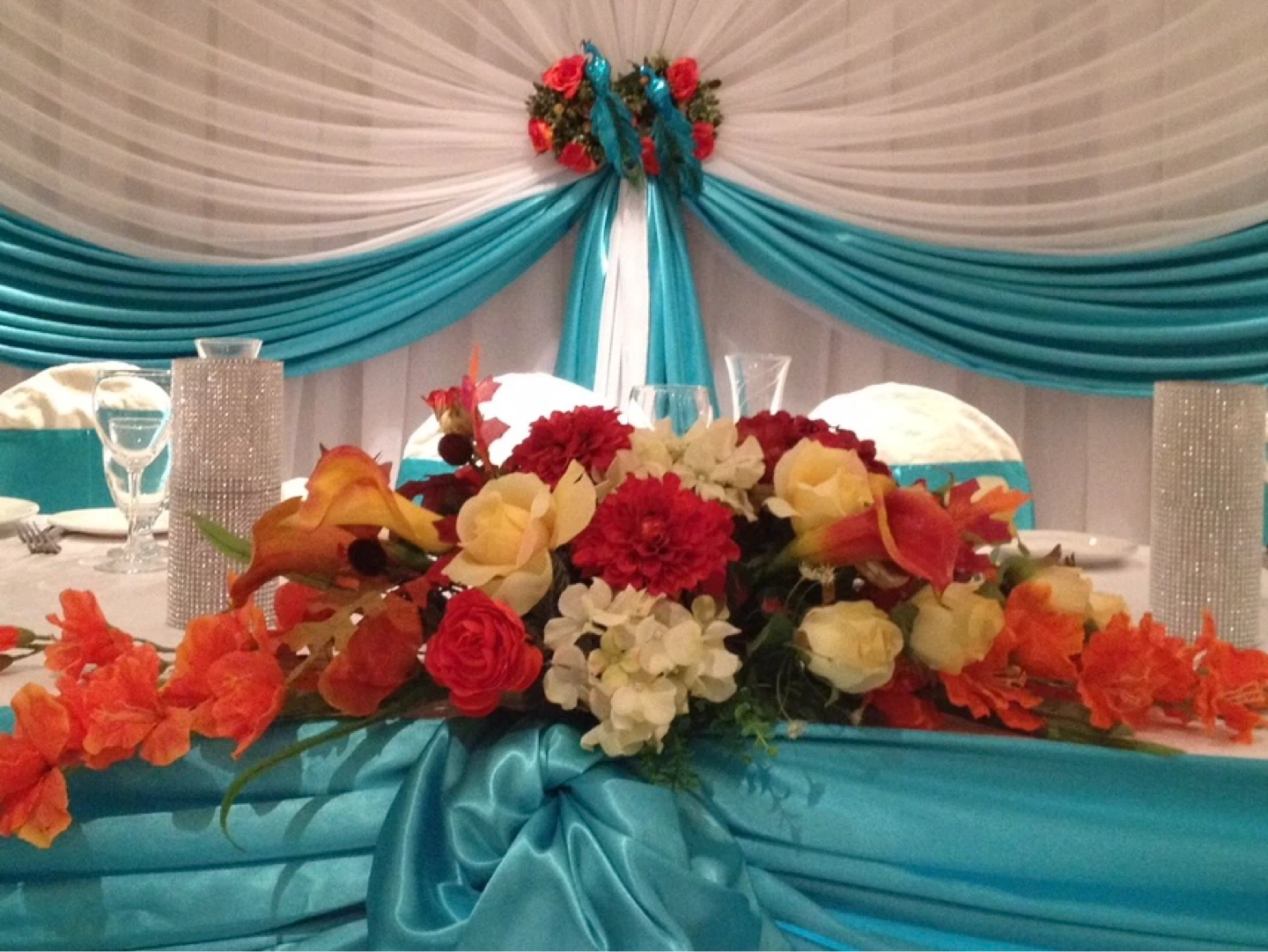 Artificial Floral Centerpiece for Events more them 20 colors