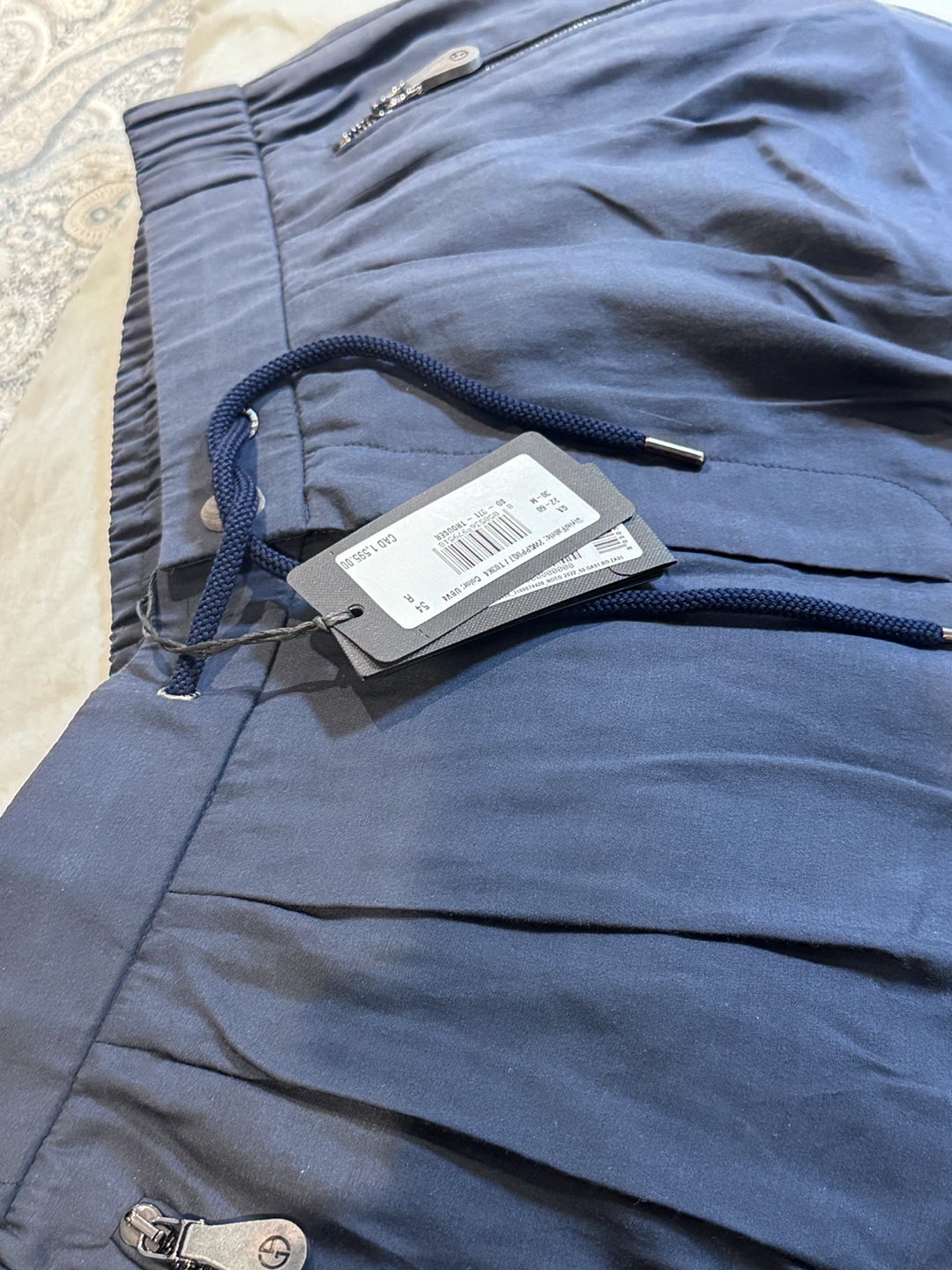 Giorgio Armani Men's Navy Cargo Pants Size 54