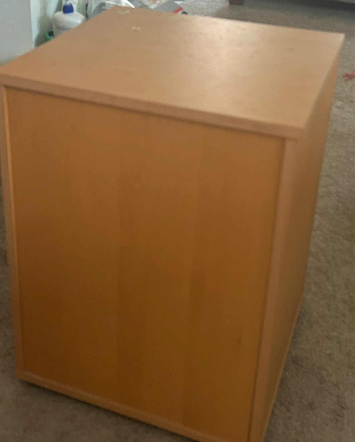 Light Brown 3-Drawer Filing Cabinet - photo 2