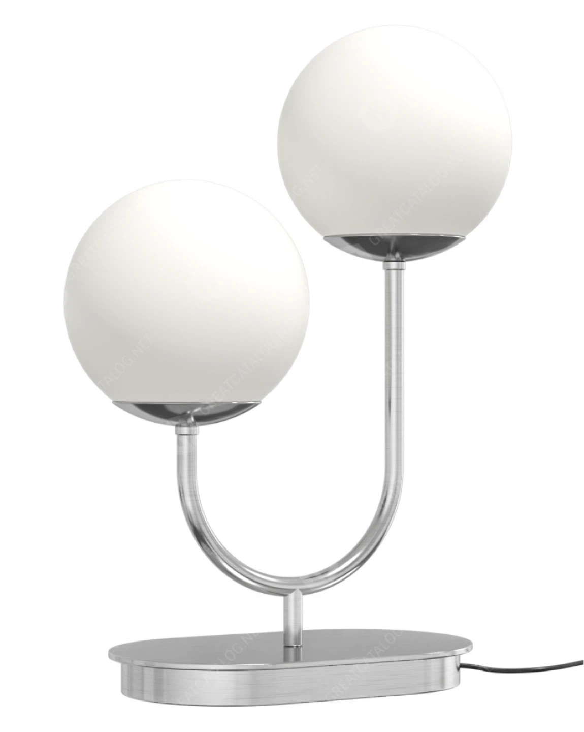 SIMRISHAMN Table lamp, chrome plated/opal glass, 17” - photo 4