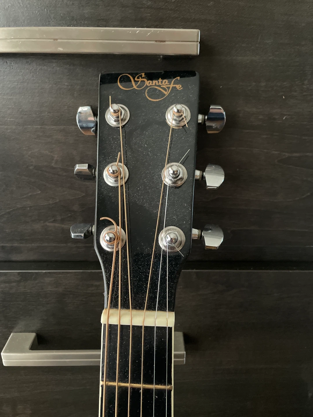 Black Santa Fe Acoustic Guitar - photo 2