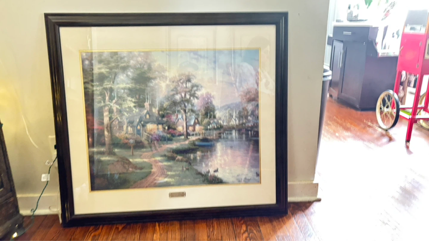 Thomas Kinkade large limited edition framed art - photo 4
