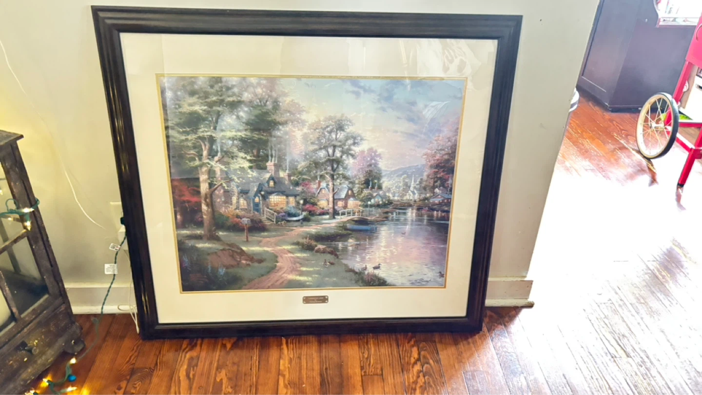 Thomas Kinkade large limited edition framed art - photo 3
