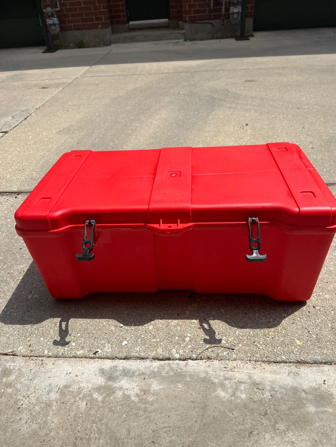 Contico Red Rolling Storage Trunk