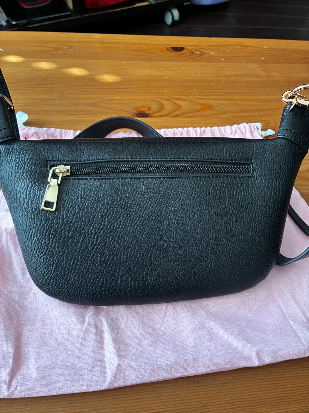 Poppy & Peonies Black Faux Leather Crossbody Bag - photo 2