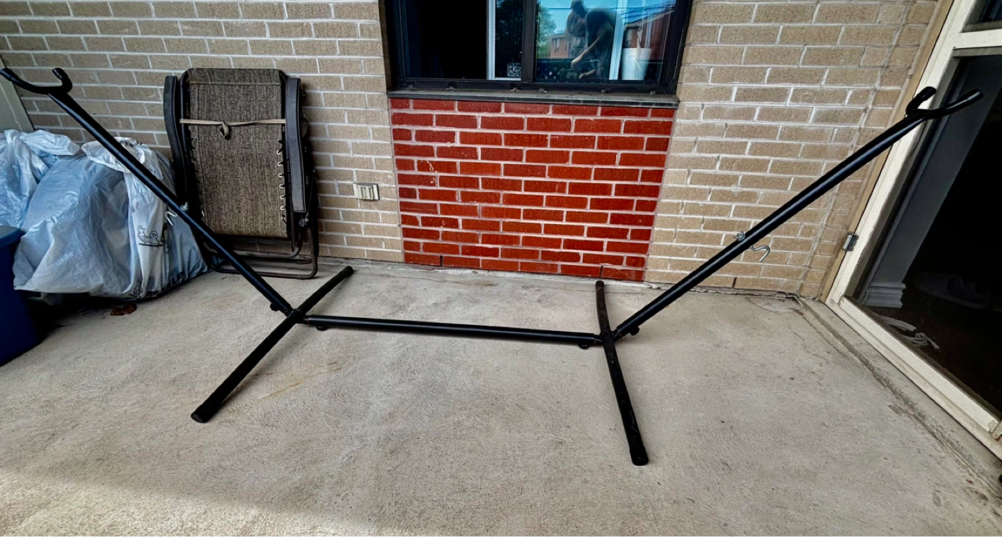 Striped Hammock with Stand - photo 3