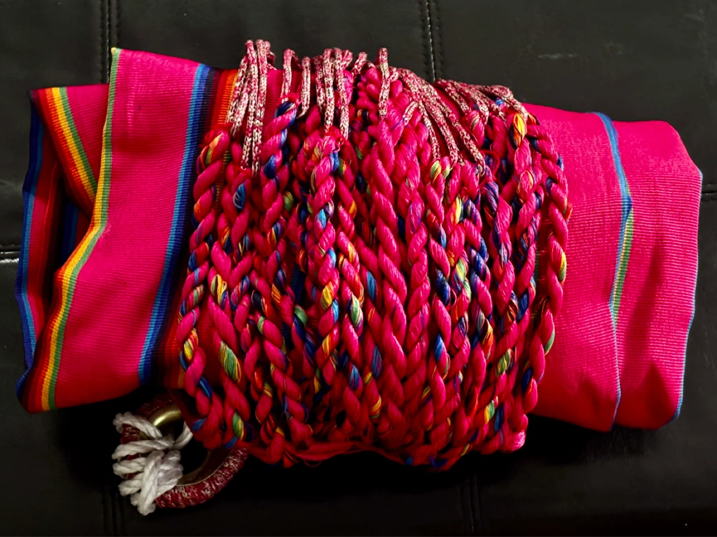 Striped Hammock with Stand - photo 2