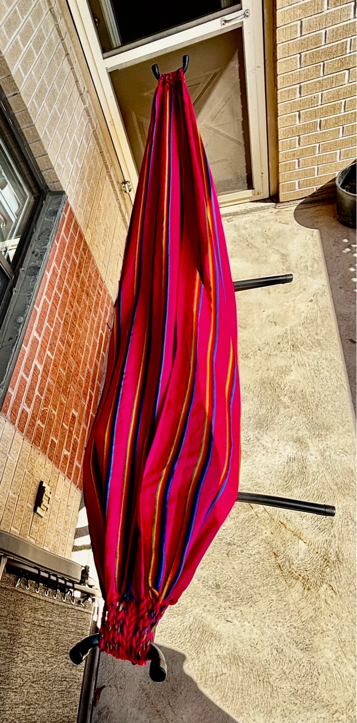 Striped Hammock with Stand - photo 5
