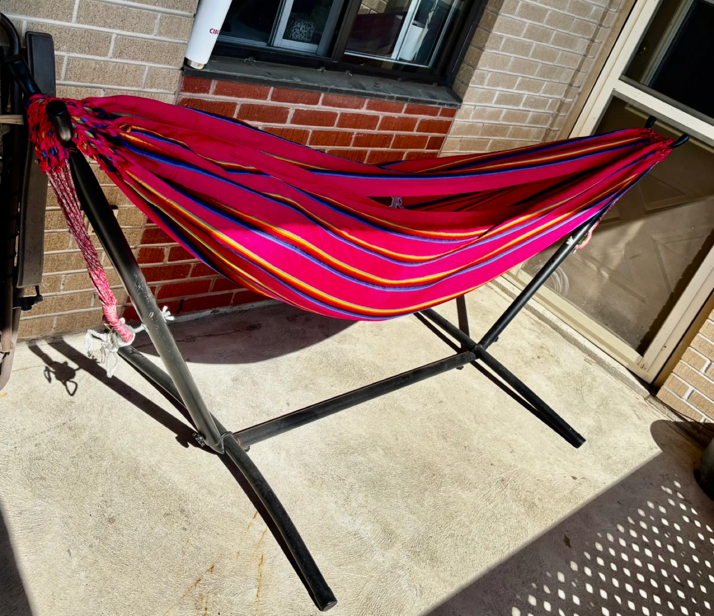 Striped Hammock with Stand - photo 4