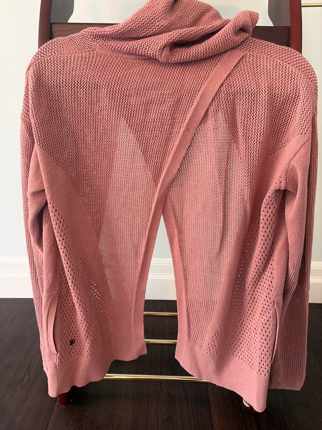 Lululemon Pink Knit Open Back Cardigan - photo 2