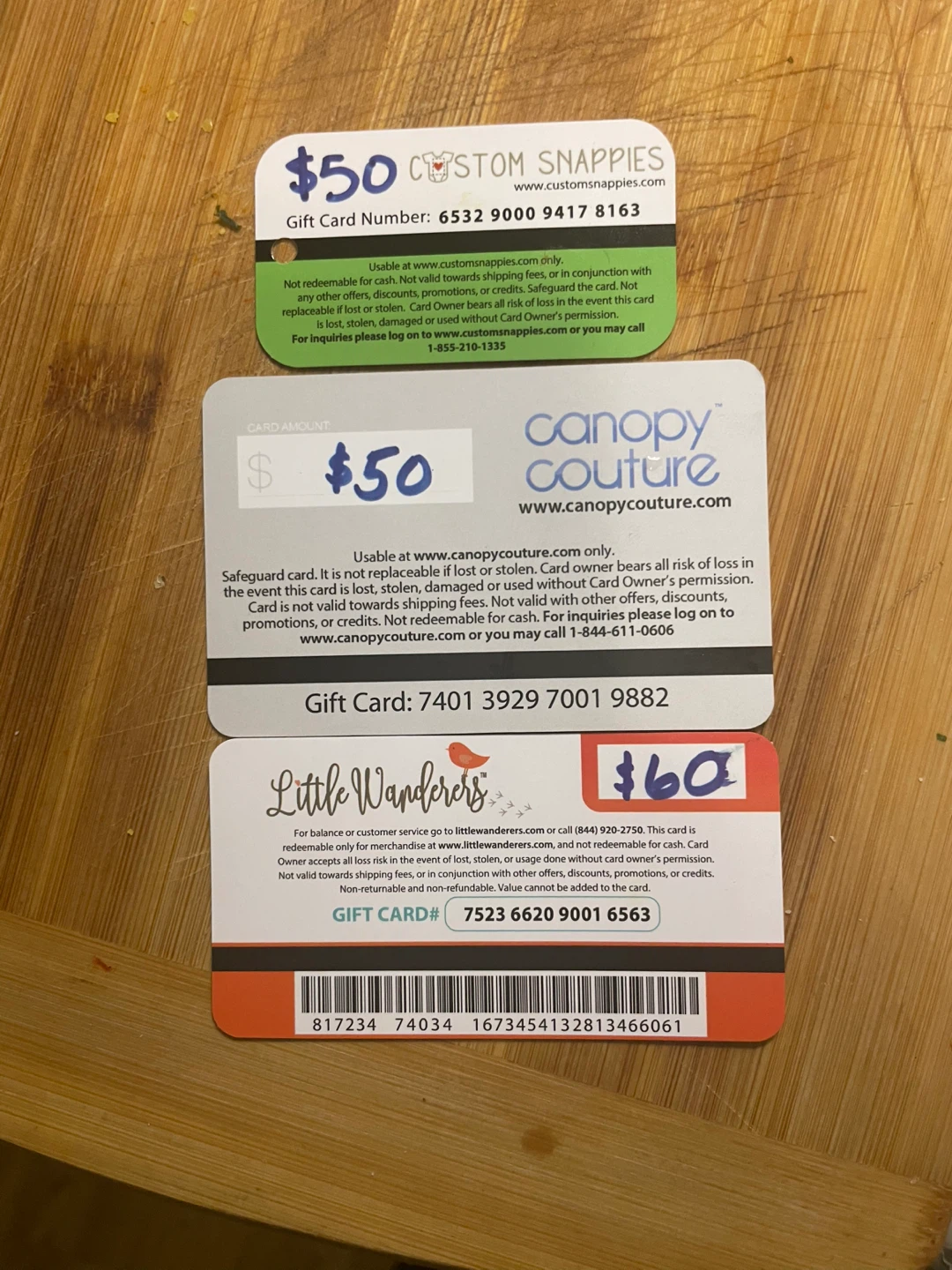 4- Gift Cards $50 Custom Snappies Gift Card - photo 4