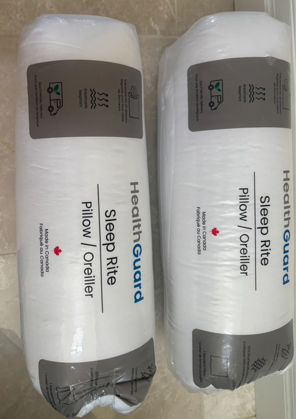 HealthGuard Sleep Rite Standard Pillow
