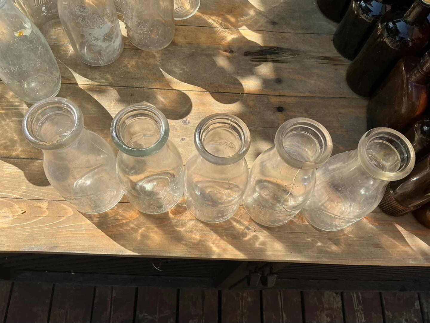 5 Antique “GRIMSBY DAIRY” Glass Milk Bottles ! - photo 2