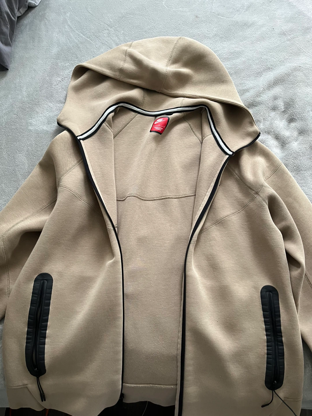 authentic brown nike tech size L
