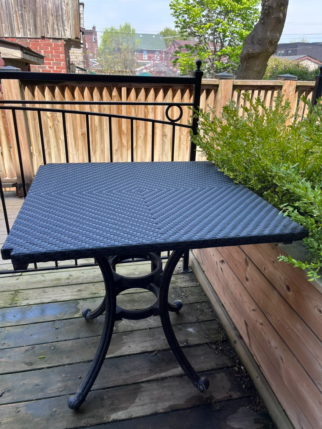 Wicker Patio Table
