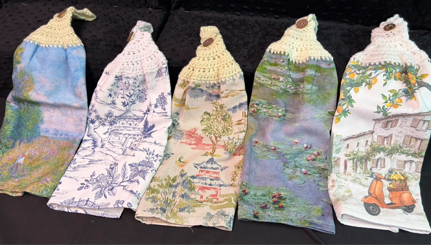 Crocheted kitchen towels - photo 3