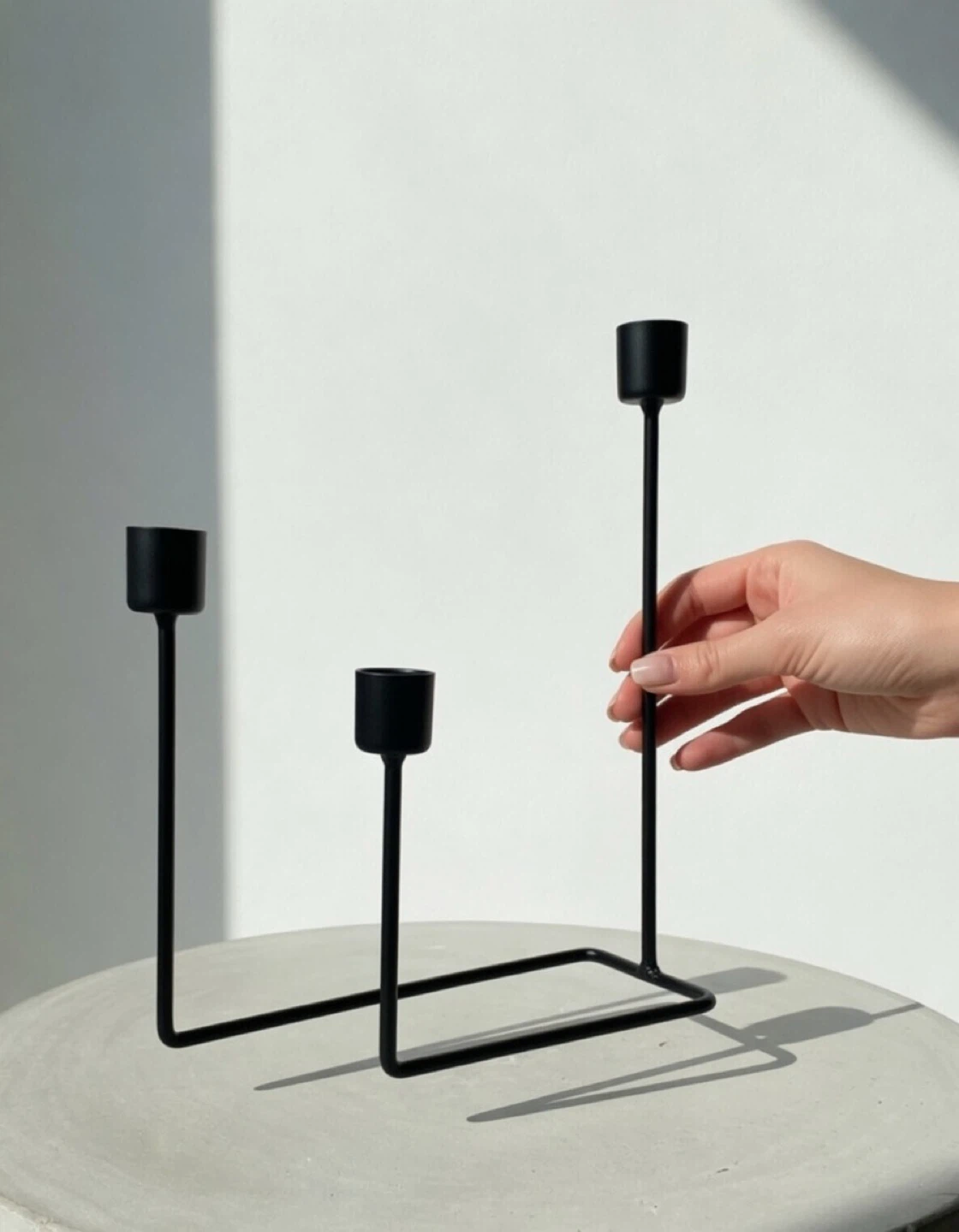Modern 3-Arm Candelabra Candle Holder - photo 4